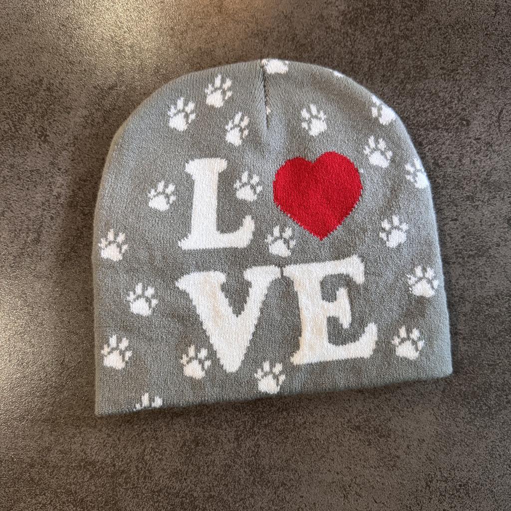 Love Letter Pattern Beanie Knitted Hat For Warm Winter Cap Breathable Fashion