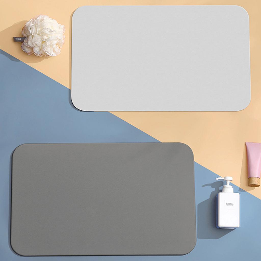 Bath Mat Diatomite Absorbent Floor Mat Fast Drying Slip Proof Carpet for Entryway Bathroom Kitchen Doormat Bathmat