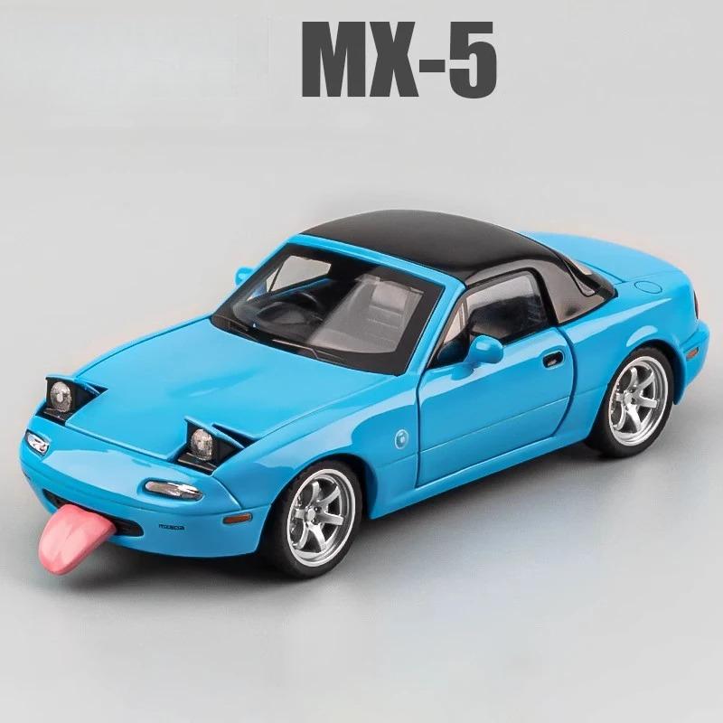 1:32 Mx-5 Rx-7 Alloy Diecast Racing Car Model Simulation Sound Light Children'S Educational Toys Birthday Present