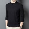FENGXUN Men's Solid Round Neck Pullover Knit Sweater FXT6691