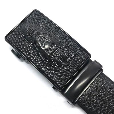 Men's Belt Automatic Buckle Crocodile Belt Men's Business Belt Men's