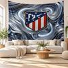Atletico Madrid Wall Tapestry, Soft Fabric Wall Hanging, Decorative Backdrop For Bedroom Home Wall Art