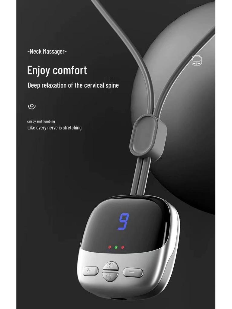 Smart Portable Neck Massager with Pulse Heat Therapy
