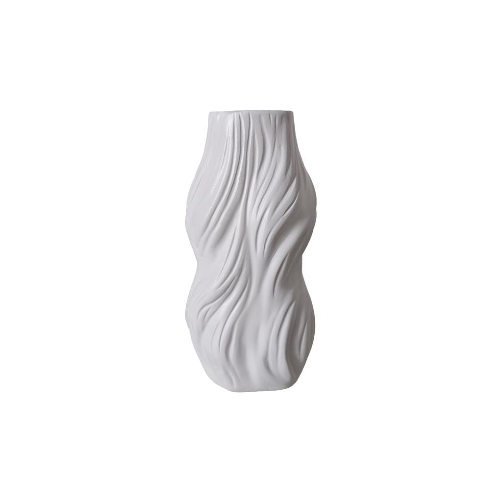 1 Piece of Modern Twisted Vase Ornament, Available in Black/White/Gold, Living Room Tabletop Art Flower Arrangement Vessel, Creative Home Decor A