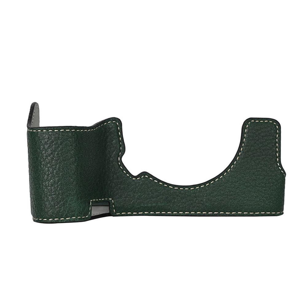 A7R5 Magnetic PU Leather Camera Half Case for Sony A7R5 Alpha 7R V A7RM5 Bottom Opening Cover