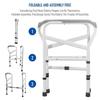 Adjustable Toilet Safety Rail Foldable Toilet Safety Handrail Frame New Bathroom Waterproof Safety Guardrail Bracket