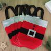 12-24Pcs Christmas Gift Bag Santa Claus Non-Woven Tote Bag with Handle Christmas Decoration For Home New Year Kids Gift Wrap