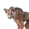 Wolf Statue Model Species Cognition Realistic Wild Animal Miniature Figurine Ornament Plastic Wolf Figurine Model Desktop Decoration Model Gift