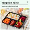 Disposable 4-Compartment Food Containers