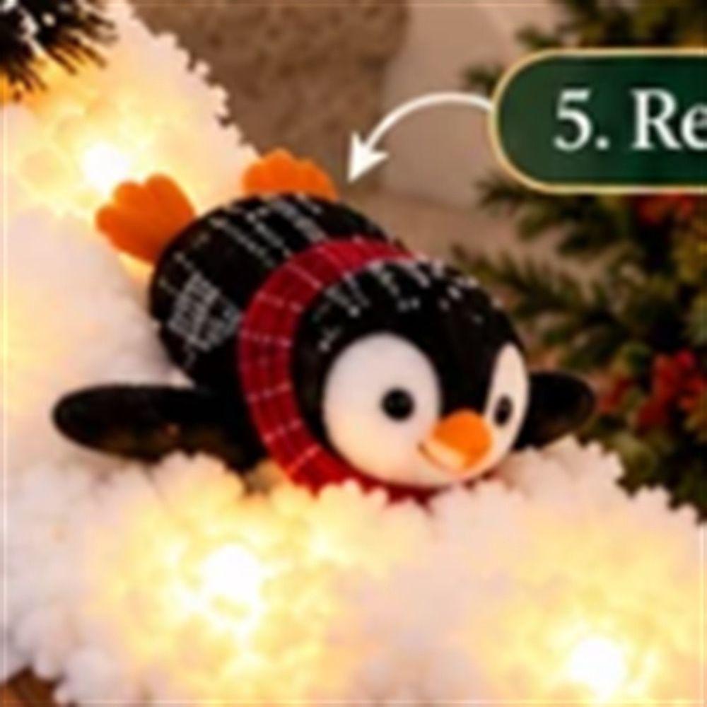 Illuminating Christmas Stair Snow Decor 40*20cm Snow Scene Decoration Party Decoration
