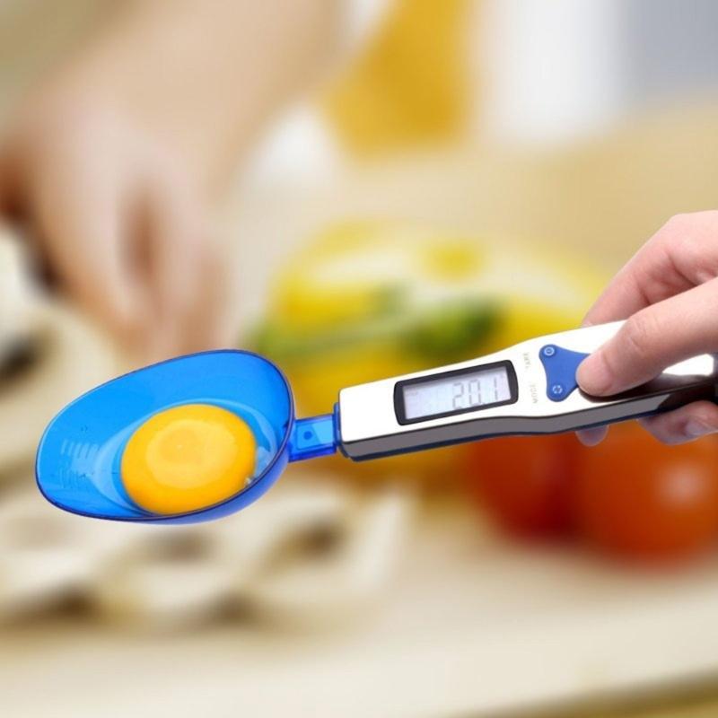 Multipurpose Electronic Food Scale Digital Kitchen Scale with 3 Measuring Spoons for Home and Restaurant Cooking