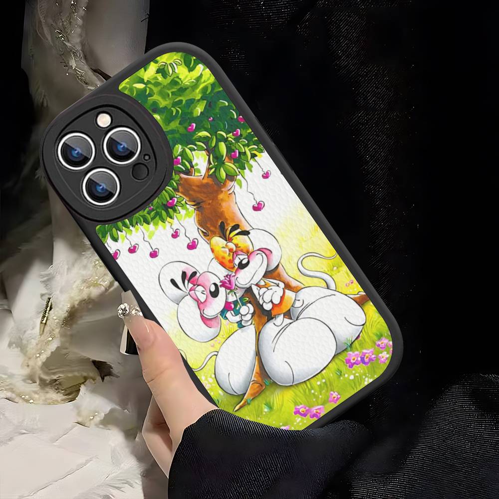 Anime Cartoon D-DiddlS Phone Case For IPhone 16 15 14 11 12 13 Pro Max Plus Back Leather Shell