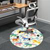 1pc Horse Pattern Office Round Rug, Non-slip, Soft and Durable Office Rug for Interior Decoration, Perfect for Office, Beautiful Decoration yy26032304