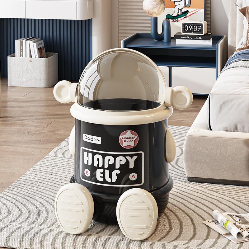 

Вдохновленное роскошью высококлассное стильное и креативное домашнее мусорное ведро с крышкой для гостиной, спальни и кухни, тематическое мусорное ведро