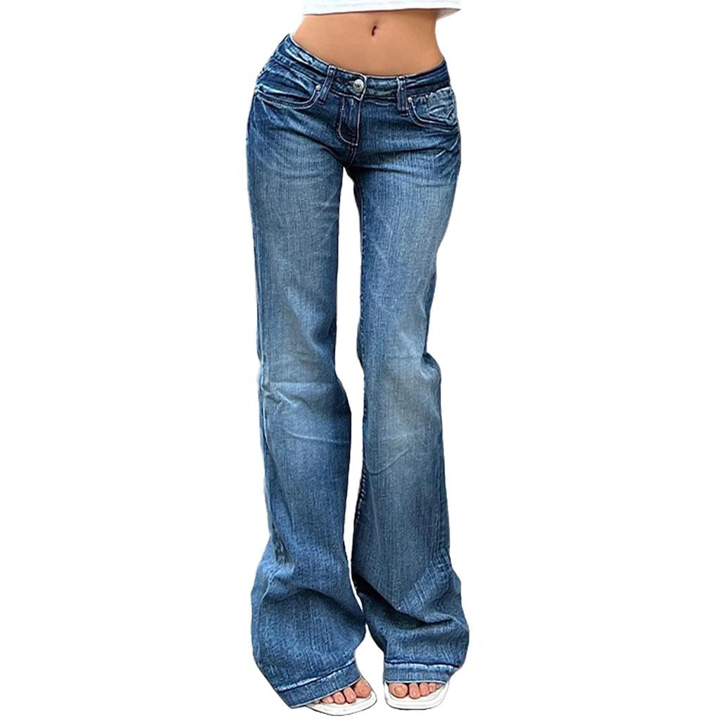 Women's Denim Classic Versatile High Waist High Elastic Fashion Trousers