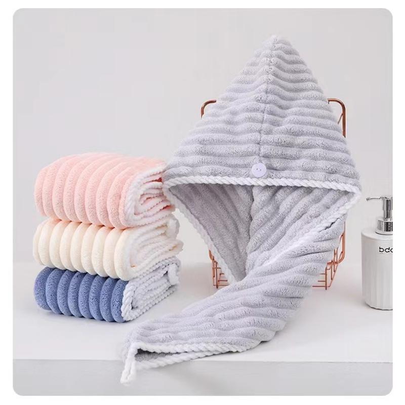 1PC Women Long Hair Drying Towel Fast Drying Hair Cap Cute Quick Dry Hair Cap Strongly Absorbent Towel Bath Hats