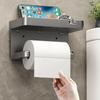 Bathroom Toilet Paper Box Roll Paper Towel Holder Punch-free Mobile Phone Toilet Paper Holder Paper Box Toilet Paper Storage Rack