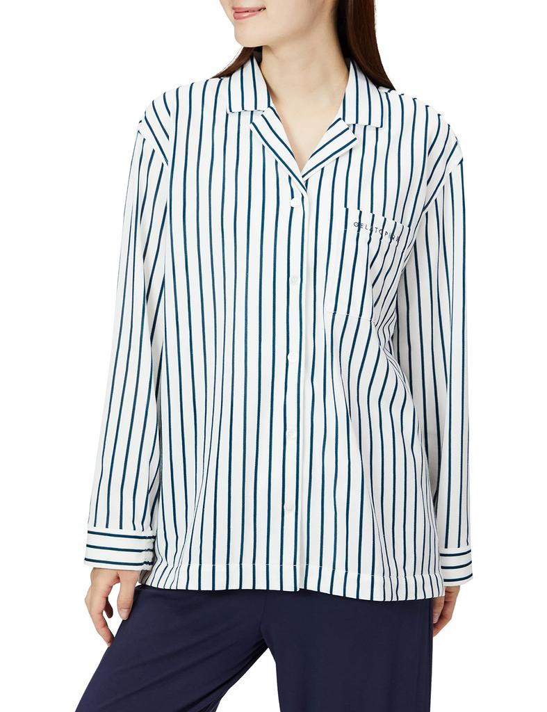 Gelato Pique Striped Shirt PWFT221129 NVY Free Size Women's