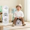 Non-slip Potty for Children with Removable Insert Stable Bear Stickers Gray White Sun Baby