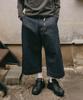 XERO Herringbone Oversized Cropped Denim Pants [Indigo]