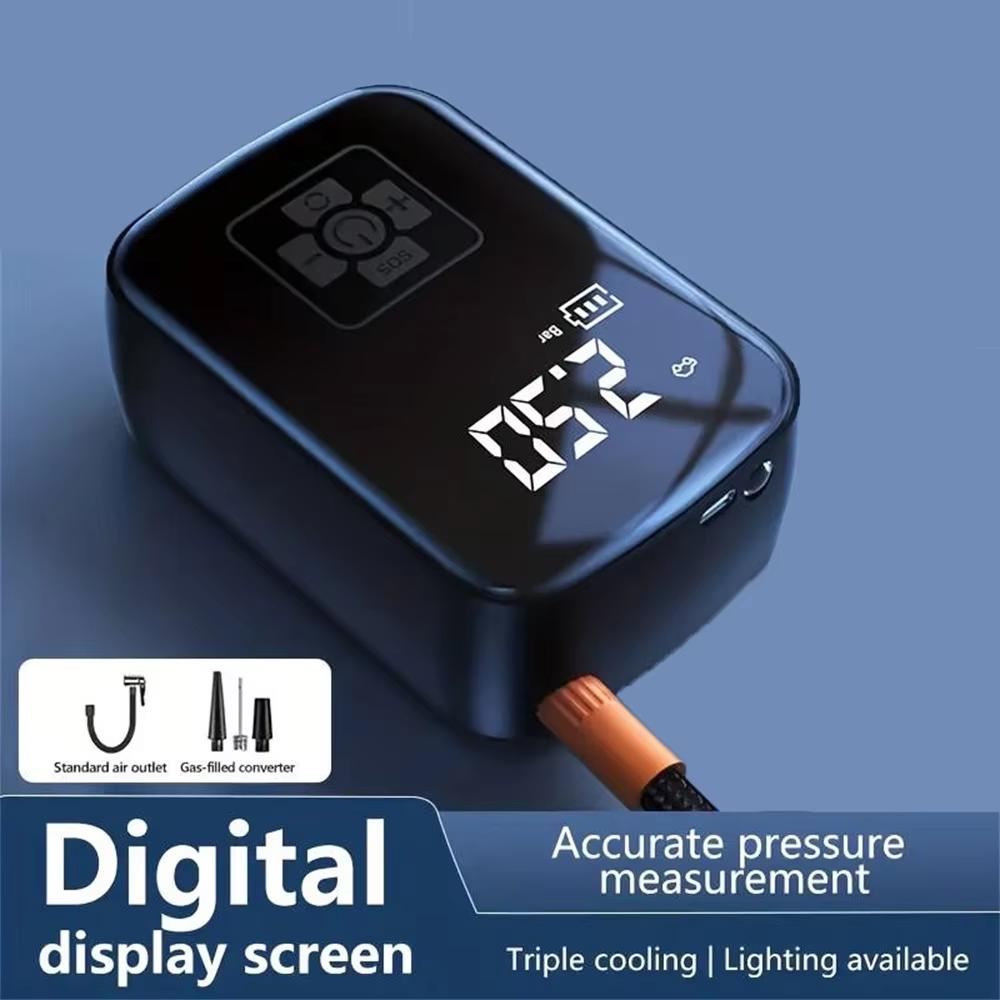 2025 Neuer kabelloser Auto-Luftkompressor Luftpumpe Mini Elektrische Reifenfüllerpumpe für Auto Motorrad Fahrrad Boot AUTO Reifenbälle