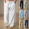 2026 Men's Hip Hop Linen Loose Casual Sports Pants for Spring/Summer