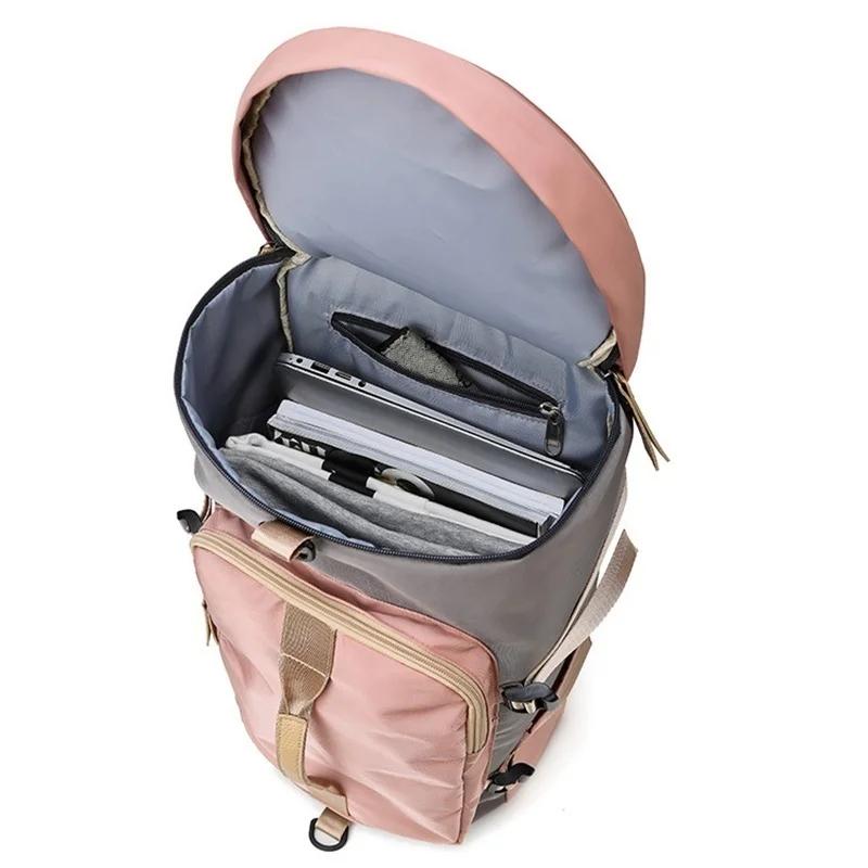 Reisetasche Große Kapazität Multifunktionaler Tragbarer Rucksack Runder Eimer Einzelner Schulterrucksack Sport Yoga Tasche