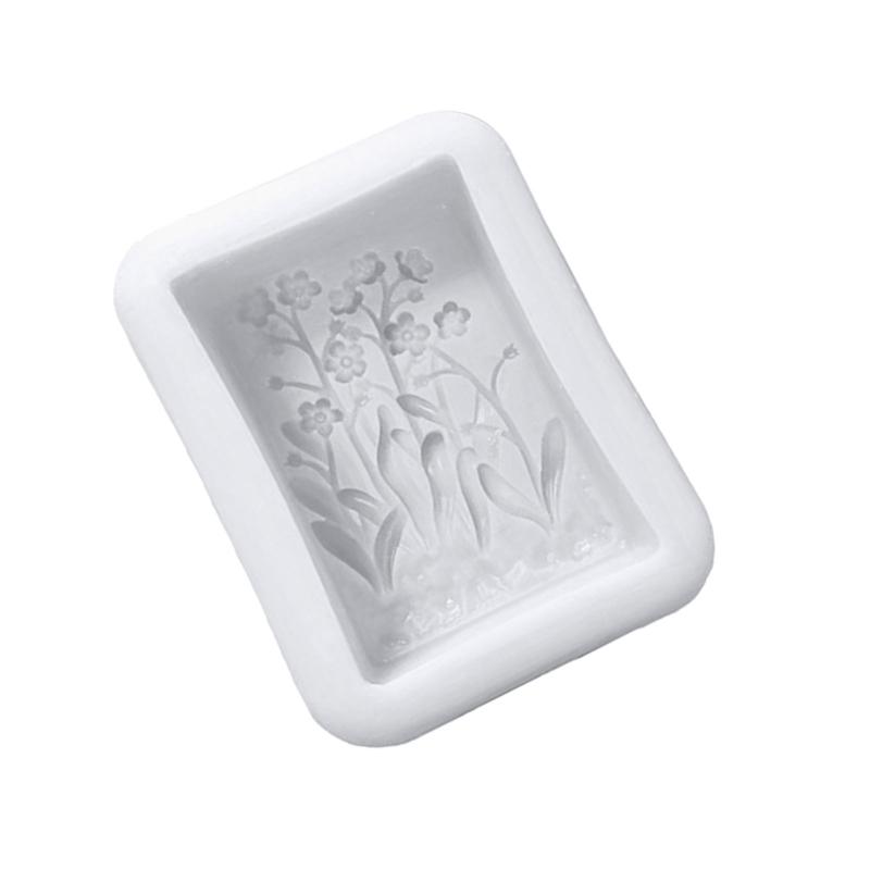 Silicone Craft Mould With Orchids Grass Dragonflies Butterfly Florals Detail for Baking and Making