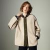 Chuyu Damen Color-Block Wildlederimitat Steppjacke