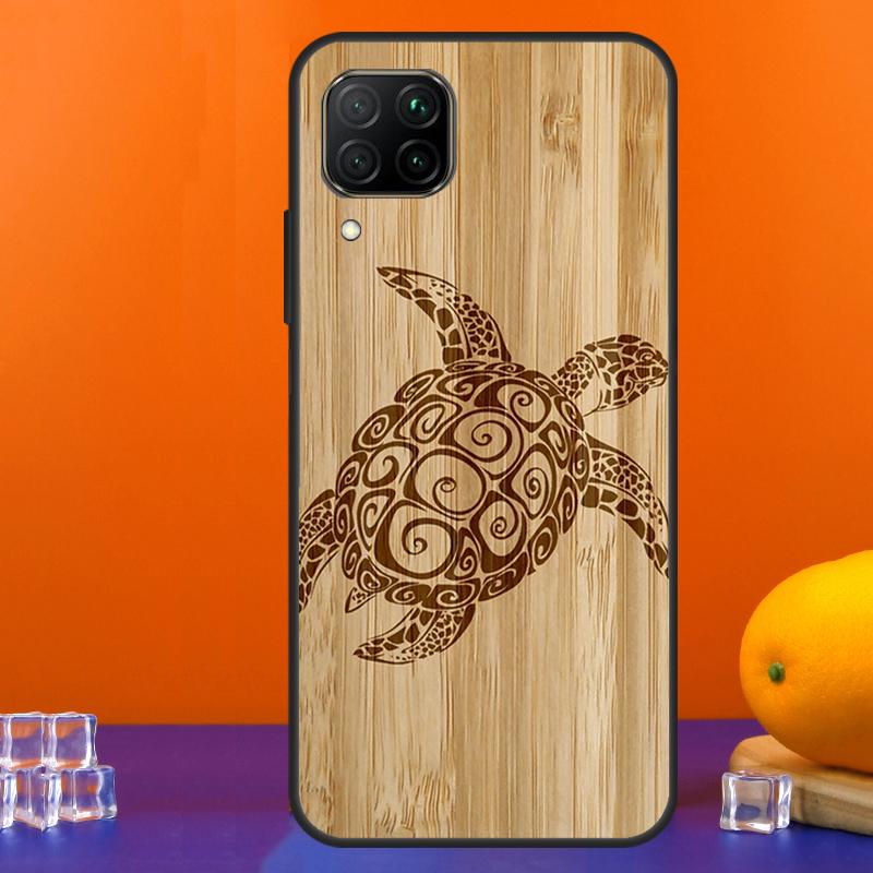 Turtle Wood Pattern For Huawei Nova 7i 8i 11i 12i 12s 9 10 SE Y91 Y90 Y60 Y70 Y72 Y61 P30 P40 Lite P60 Pro Case