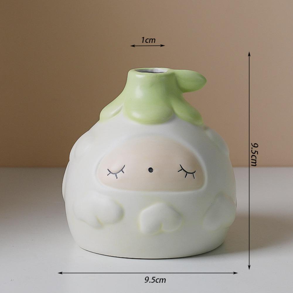 Desktop Balcony Ceramic Flowerpot Flowers Ceramic Pot Cartoon Plant Pot  Home