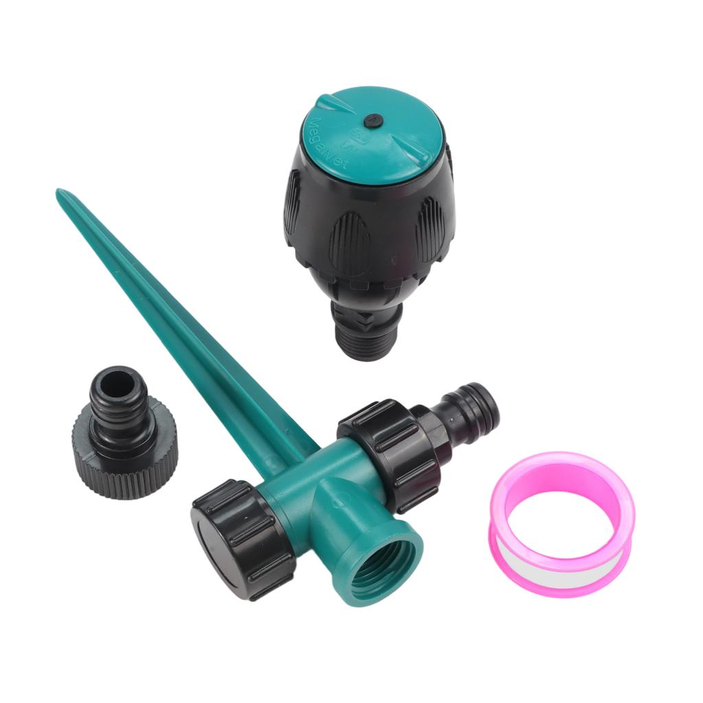 Water Sprinkler for Lawn and Garden with For 360 Degree Rotation and Double Water Inlet Design for Extended Coverage