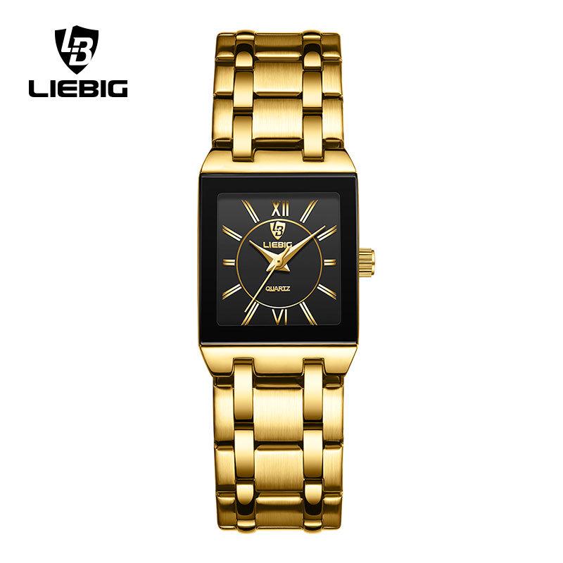 

Leibingji водонепроницаемые унисекс кварцевые часы для пары - стильные простые женские маленькие квадратные часы, модель 1029