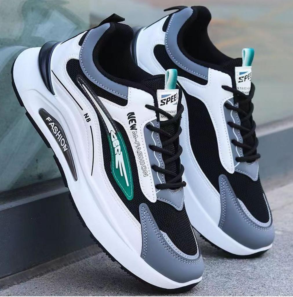 New Waterproof Leather Sneakers Trendy Shoes Lightweight Casual Shoes Soft Sole Non-slip Running Shoes