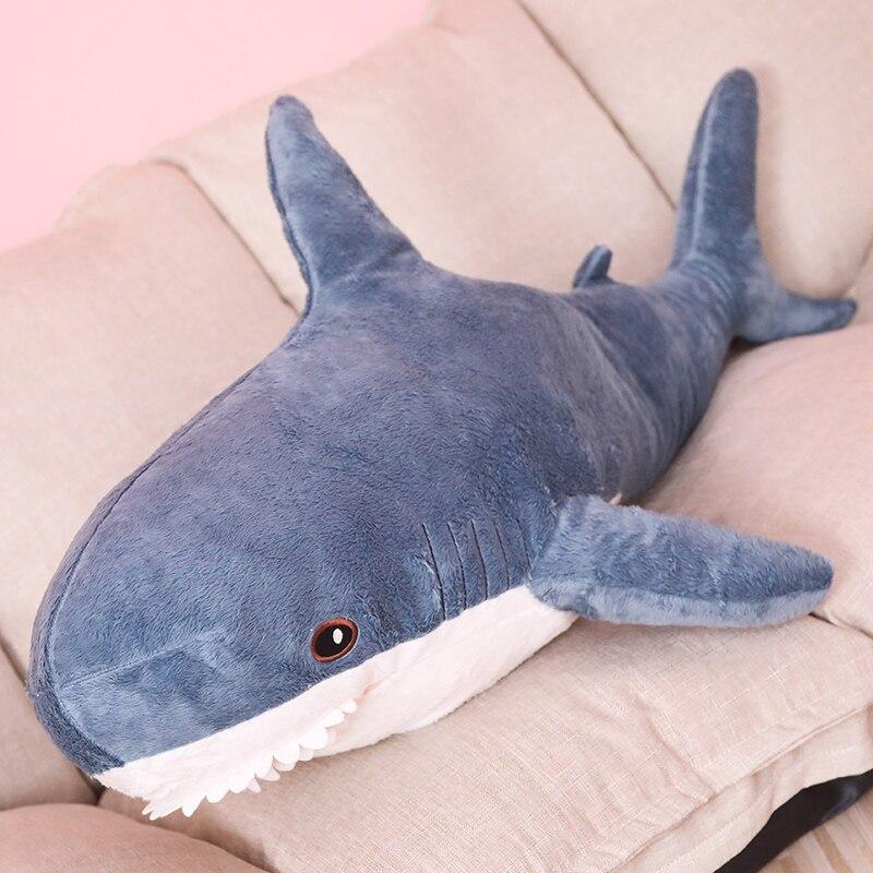 Big Size Funny Soft Bite Shark Plush Toy Pillow Appease Cushion Gift for Children