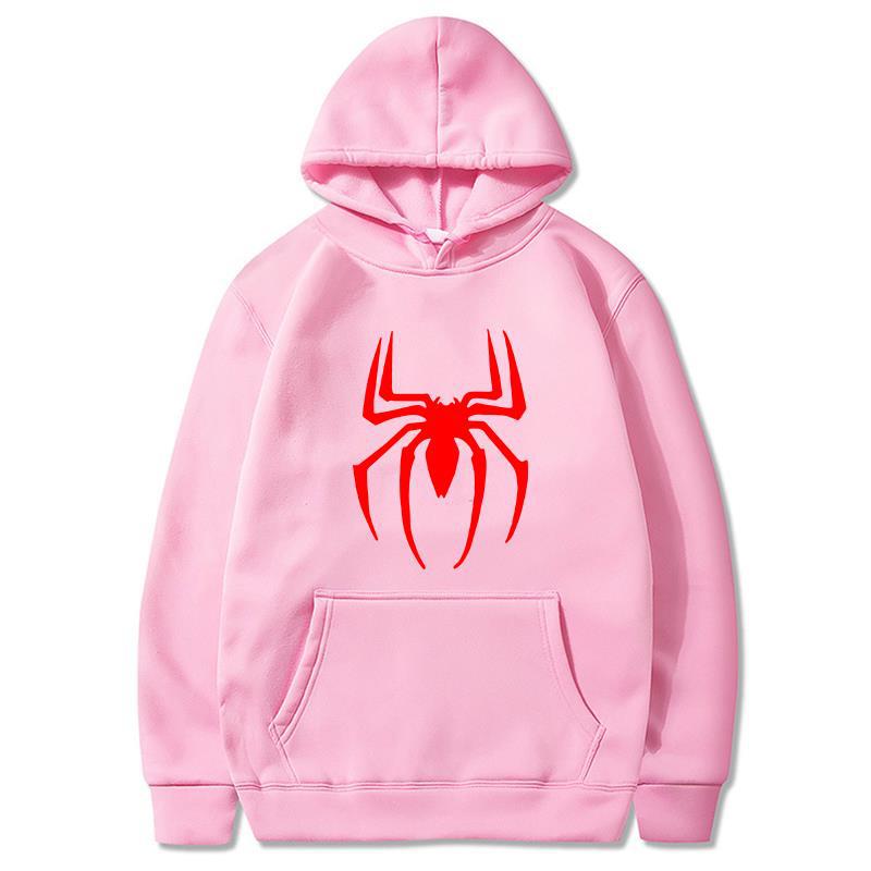 2022 neue Unisex Hoodie Street Fashion Spider Print Sweatshirt Fleece Hoodie Damen Casual Lustige Pullover