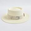 Fashionable Metal XRB Letter Straw Hats for Women Summer Elegant Holidays Boater Hat Outdoor Beach Sun Hat