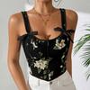 Body Shaper Slim Fit Trykt Sexy Hot Girls Vest for kvinner