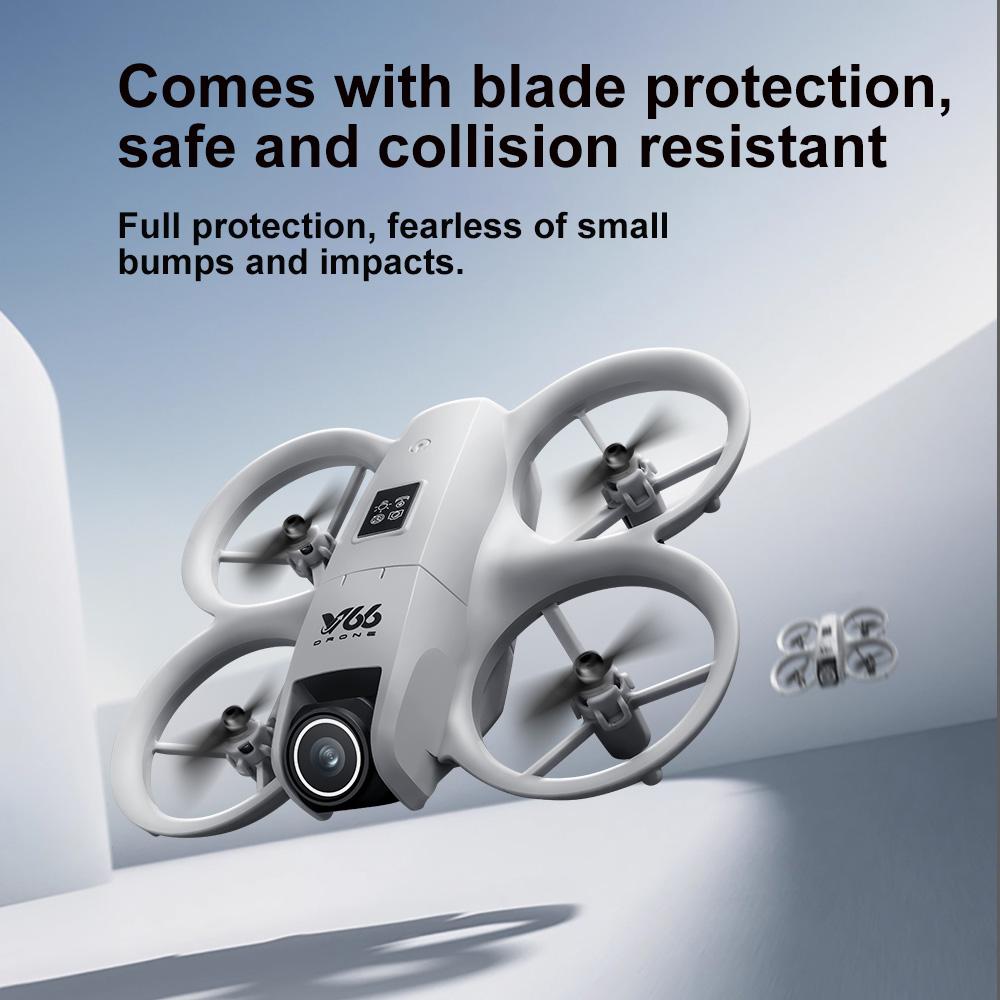 V66 Drone HD Professional 4K Dual Camera WIFI FPV RC Quadcopte Obstacle Avoidance Collision Avoidance Aerial Photography Drone