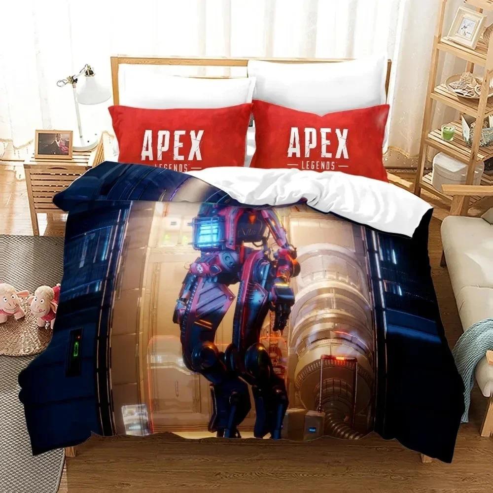 

Комплект постельного белья APEX Legends Single Twin Full Queen King Size Shooting Game Комплект постельного белья Aldult Boys Bedroom Duvetcover Sets 3D Print 015 70x133cm 2pcs
