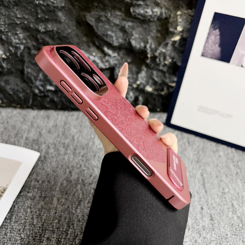 For Oppo Find X9 X8 Pro Ultra Embossed Dragon Pattern Leather Invisible Metal Kickstand Anti-Fingerprint Comfortable Grip Cover