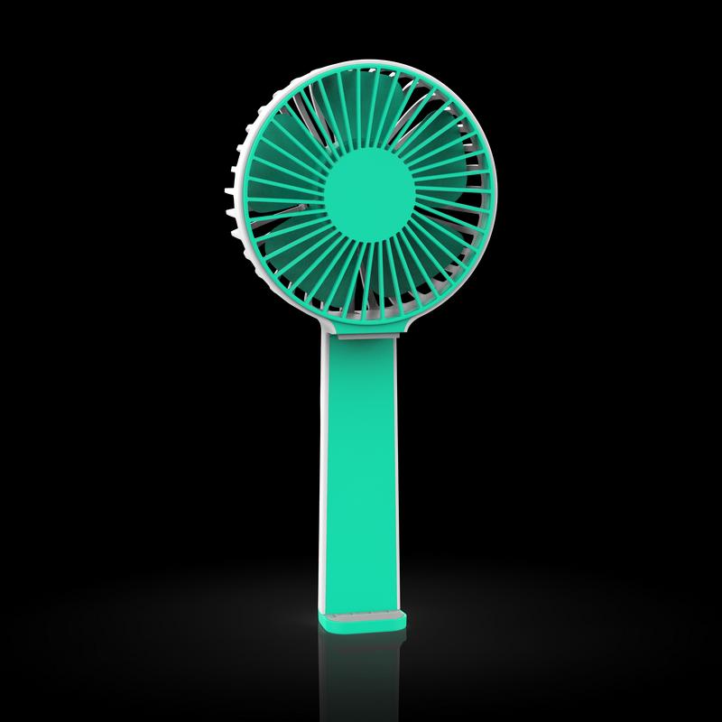Portable USB Desk Fan with Phone Holder розовый