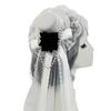 Elegant Rose Design Veil Hair Clip For Women Girls Lightweight Nonslip Hair Barrettes For Wedding Party Daily Use