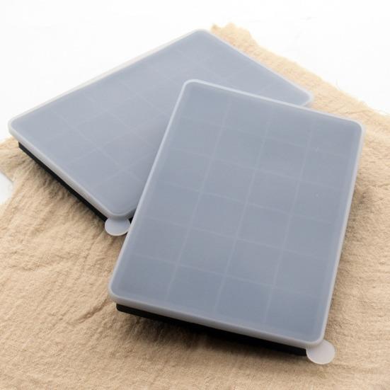 Silicone Ice Cube Tray with Lid 15&24 Cavity Flexible Mold for Ice Cubes Chocolate Jelly Microwave Oven Freezer Safe Baking