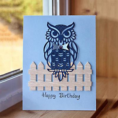One Owl Metal Cutting Dies Stencil Scrapbooking DIY Album Stamp Paper Art