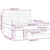 Box Spring Bed with Mattress Dark Gray 160 x 200 cm Fabric