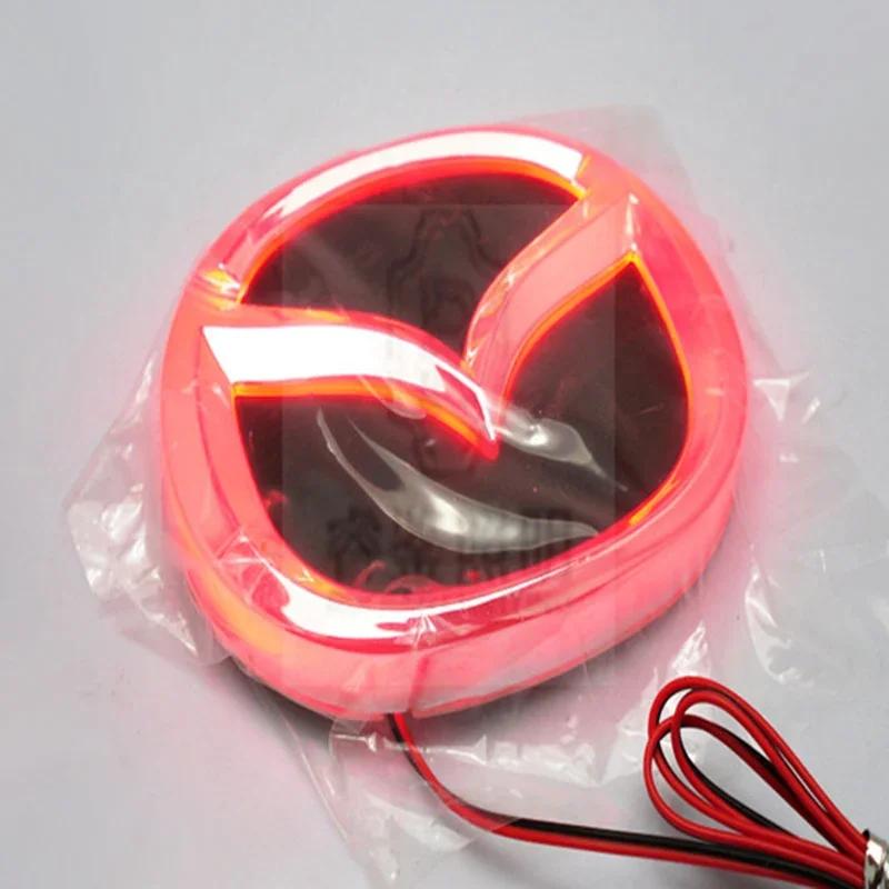 2025 Heißes Auto 4D LED-Licht Heckemblem Aufkleber Abziehbilder für Mazda Logo 2 3 6 RX8 RX7 CX7 8 CX5 MX5 323 Emblem Dekoration Auto Zubehör