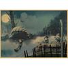 Free Shipping Retro Japanese Anime Girls' Last Tour Kraft Paper Poster Wall Art