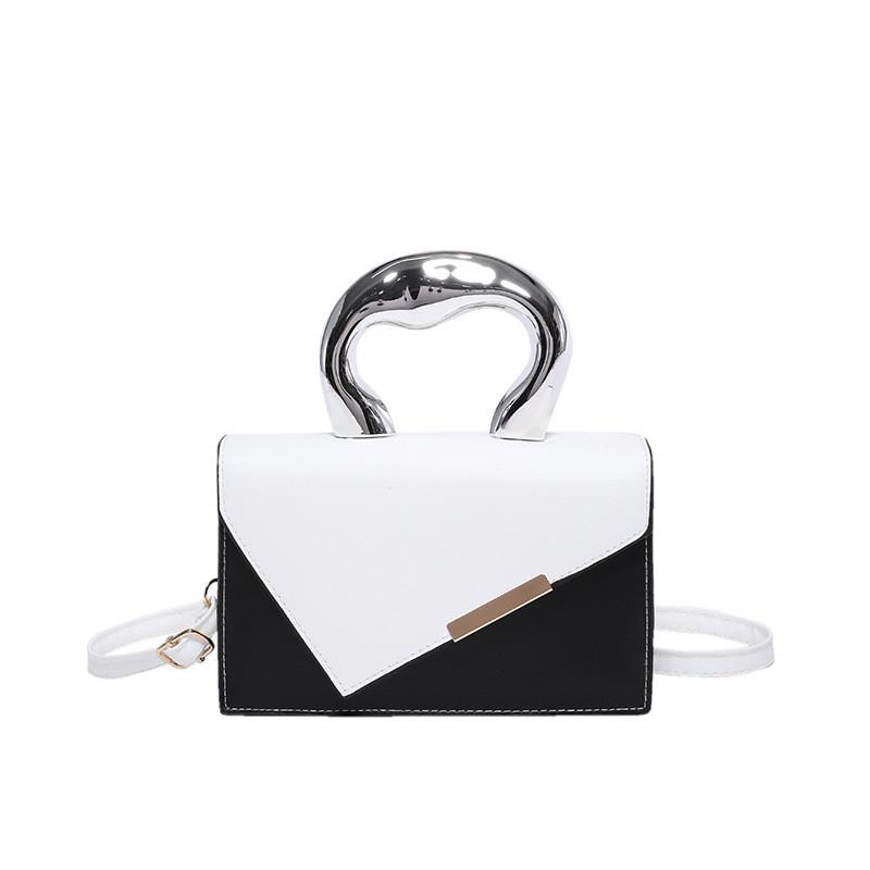 Stylish Colorblock Feminine Handbag Trendy Spring Casual Small Crossbody Purse