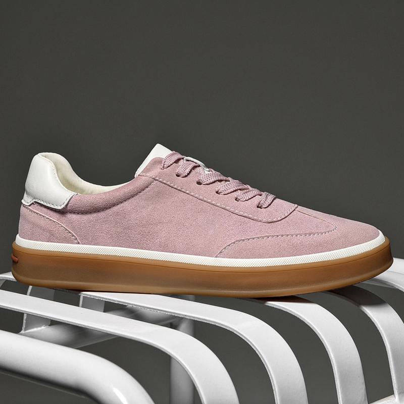 Fashion Classic Retro Style Cow Suede Men's Casual Board Shoes Brand Comfort Travel Commuting Shoes Quality Sole Anti Slip Sports Shoes
